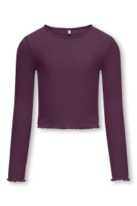 ONLY KOGNELLA L/S O-NECK TOP JRS NOOS mauve wine