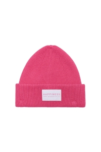 ONLY KOGALPHA LIFE PATCH RIB BEANIE ACC magenta