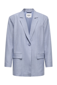 ONLY ONLLINDA LS BOYFR MEL BLAZER TLR NO: vintage indigo/melange