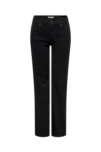 ONLY ONLBLUSH MID STRAIGHT DNM REA2343 N: black denim