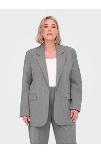 carmakoma CARBRIE L/S OVS PINS BLAZER TLR light grey melange/white