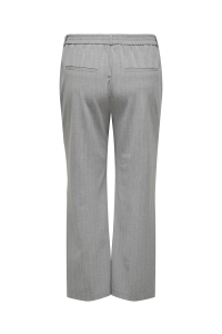 carmakoma CARBRIE MW STRAIGHT PINST PANT TLR light grey melange/white