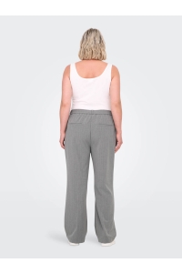carmakoma CARBRIE MW STRAIGHT PINST PANT TLR light grey melange/white