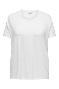 carmakoma CARMOSTER S/S FOLD UP TOP JRS NOOS white