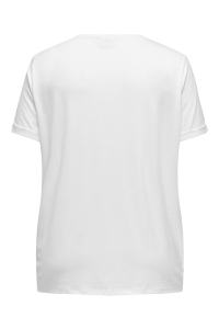 carmakoma CARMOSTER S/S FOLD UP TOP JRS NOOS white