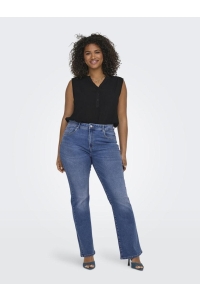 carmakoma CARSALLY REG FLARED DNM BJ114-3 NOO: medium blue denim