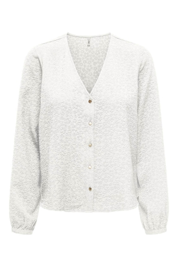 ONLY ONLSVENDA FR L/S BUTTON TOP WVN CS