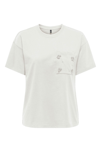 ONLY ONLPOSH LIFE S/S BLING POCKET TOP B: