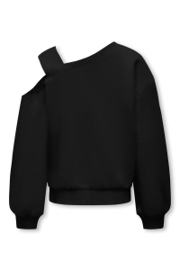 ONLY KOGSEEMA LIFE L/S O-NECK OFFSHOULDE: black/good energy