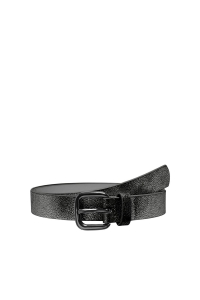 ONLY KOGMADELINE SHINY PU JEANS BELT ACC black/gunmetal buckle