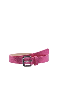 ONLY KOGMADELINE SHINY PU JEANS BELT ACC fuchsia purple/silver metal buck