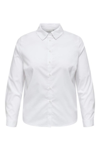 carmakoma CARSTRETCHY LIFE L/S SHIRT WVN cloud dancer