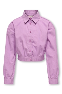 ONLY KOGNORA LS SHORT ELASTIC SHIRT CP W: african violet