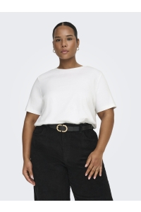 carmakoma CARJEN SS JEANS TEE JRS NOOS bright white