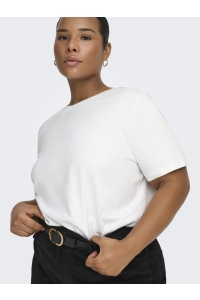 carmakoma CARJEN SS JEANS TEE JRS NOOS bright white