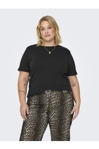 carmakoma CARJEN SS JEANS TEE JRS NOOS black