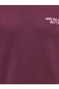 ONLY KOGCAMINE L/S OVERSIZE O-NECK CS SW: mauve wine/break/sea pink