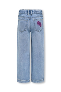 ONLY:KIDS ONLY KMGCOMET SMILEY WIDE DNM NOOS light blue denim