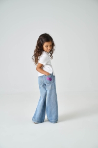 ONLY:KIDS ONLY KMGCOMET SMILEY WIDE DNM NOOS light blue denim