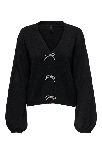 ONLY ONLDONNA LS BOW V-NECK KNT