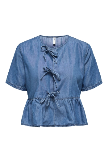 ONLY ONLBEA SS BOW DNM SHIRT BJ