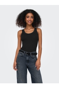 ONLY ONLSARA SHARAI LIFE TANK TOP JRS NO: black