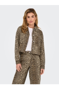 ONLY ONLNAOMI AOP JACKET OTW toasted coconut/leo