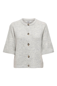 ONLY ONLCAMILLA S/S CARDIGAN KNT NOOS light grey melange