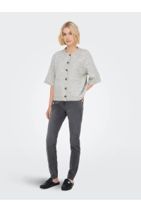ONLY ONLCAMILLA S/S CARDIGAN KNT NOOS light grey melange