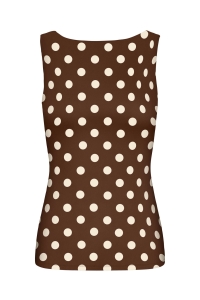 ONLY ONLLONE AOP LEO 2-WAY S/L TOP JRS seal brown/big cd dots