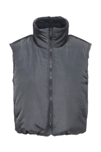 ONLY ONLDANA FAUX FUR REV.WAISTCOAT OTW : blackened pearl