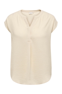 carmakoma CARSHILLA SL SHIRT AOP BS sandshell