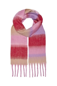 ONLY ONLSIGRID SLIM CHECK SOFT SCARF CC pink lemonade
