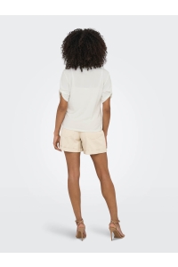 ONLY ONLFREE LIFE S/S CREATE TOP BOX JRS cloud dancer/create