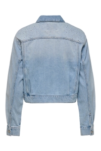 ONLY ONLLUMI LS RHINESTONE JACKET DNM PI: light blue denim