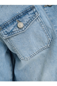 ONLY ONLLUMI LS RHINESTONE JACKET DNM PI: light blue denim