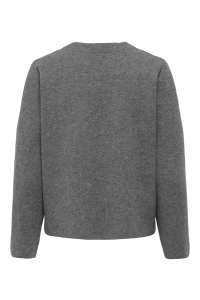 ONLY ONLANNELI LIFE LS BUTTON JACKET CC : medium grey melange