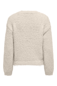 ONLY ONLBEA LS O-NECK CC KNT pumice stone/melange