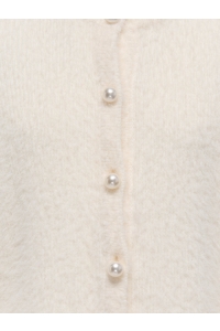 ONLY KOGPIUMO PETRA PEARL O-NECK CAR KNT: cloud dancer