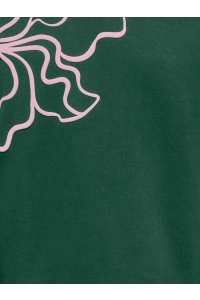 ONLY KOGODESSA LIFE L/S O-NECK BOX UB CP: pineneedle/blurry flower roseate