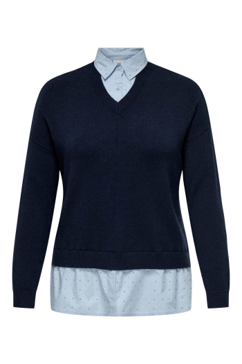 carmakoma CARDAGMAR LS COLLAR MIX KNT