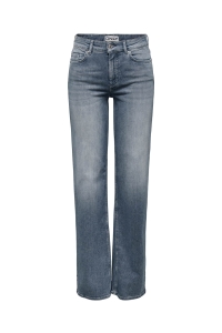 ONLY ONLBLUSH MID STRAIGHT DNM REA558 NO: special blue grey denim