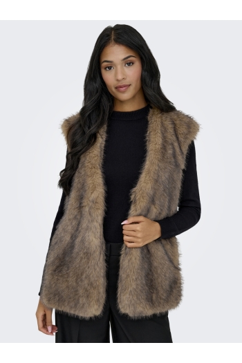 ONLY ONLDAWN LIFE FAUX FUR WAISTCOAT OTW