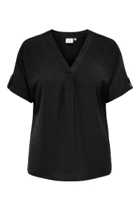 carmakoma CARMETTA LIFE 2/4 FOLD UP V-NECK TO: black