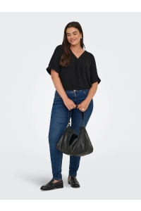 carmakoma CARMETTA LIFE 2/4 FOLD UP V-NECK TO: black