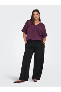 carmakoma CARMETTA LIFE 2/4 FOLD UP V-NECK TO: mauve wine