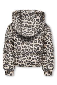 ONLY:KIDS ONLY KMGDALIA SHORT PUF AOP JACKET OTW N: silver mink/leo