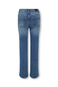 ONLY KOGJUICY RHS WIDE LEG DNM CRO557 NO: medium blue denim/rhinestones
