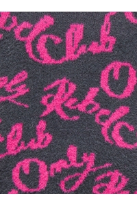 ONLY KOGDINA L/S JACQUARD O-NECK KNT blackened pearl/magenta