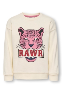 ONLY:KIDS ONLY KMGLEOPAULA LIFE L/S LOOSE PULLO BR: tofu/rawr